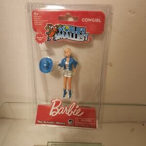 NIP Barbie Cowgirl Worlds Smallest Action